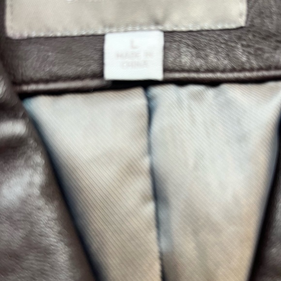 Buttery Soft Brown Leather jacket blazer Croftt & Barrow light Fall - Picture 6 of 12